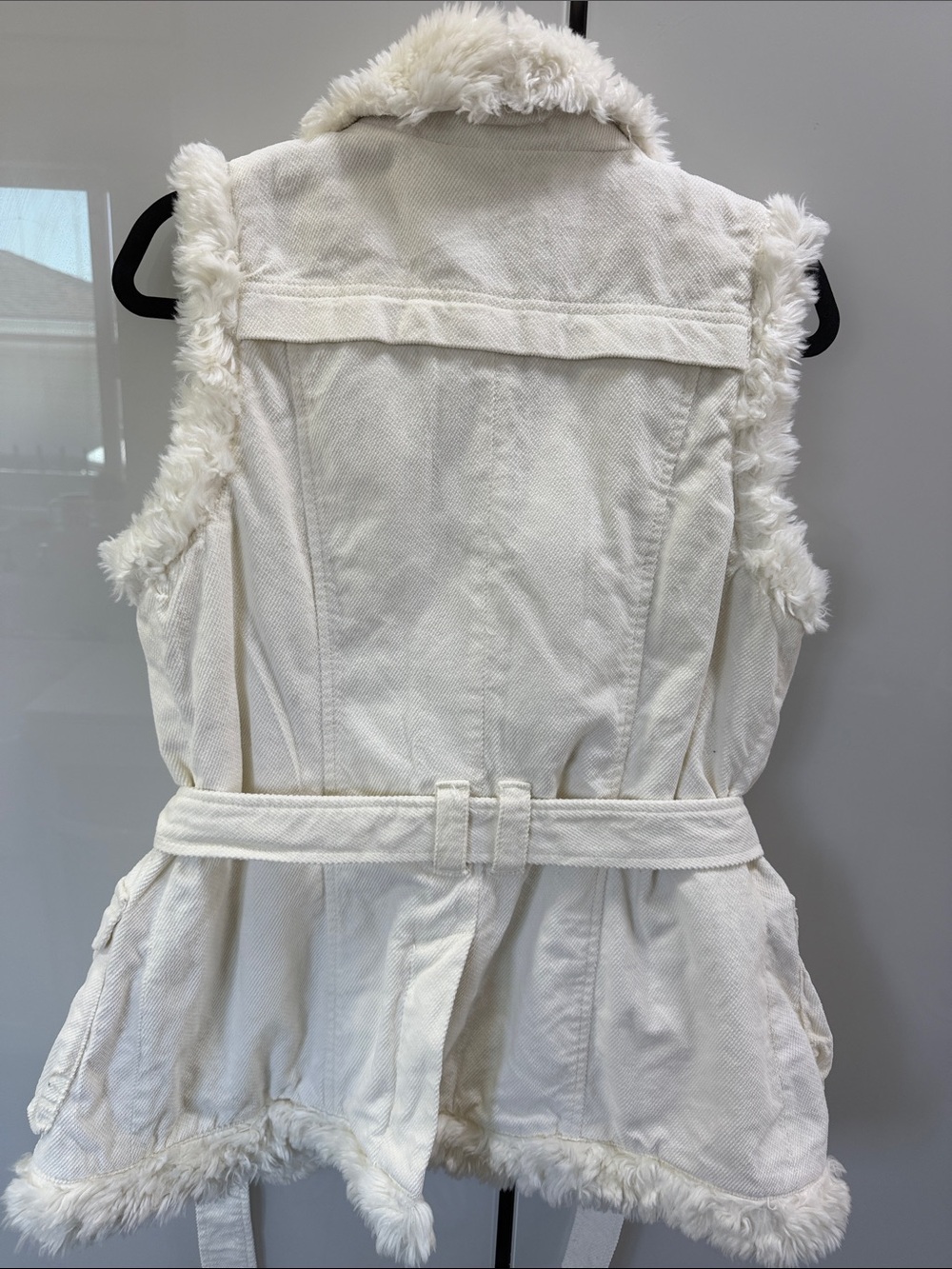 DKNY Jeans Cream Quilted sleeveless Jacket - Cream - Picture 5 of 15